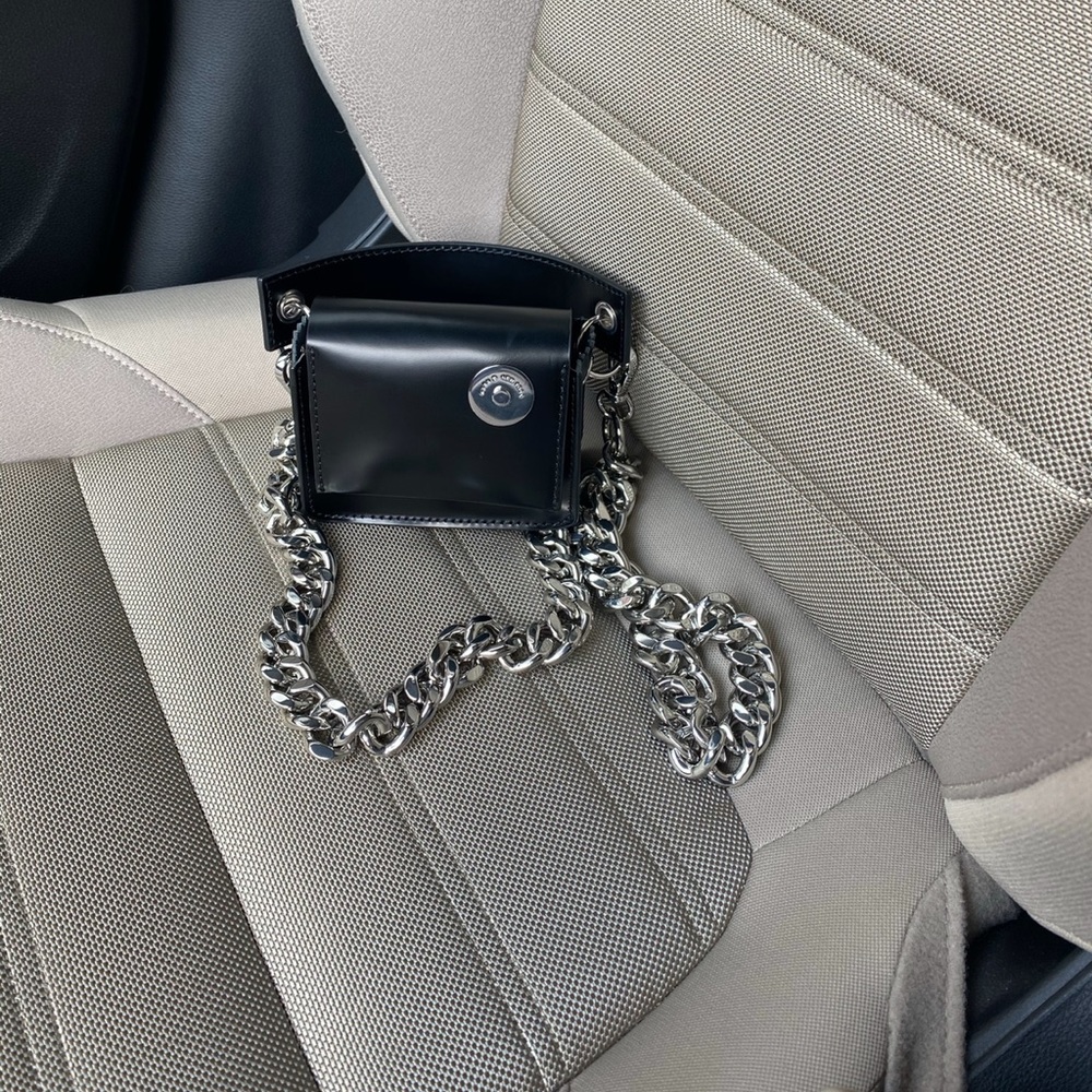 Black Mini chained Kara bag